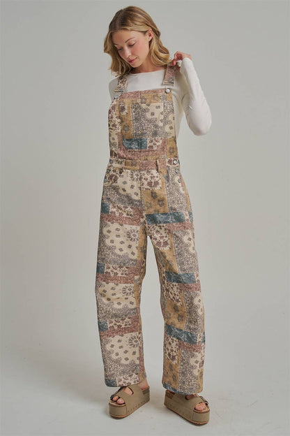 VINTAGE PATCHWORK OVERALLS