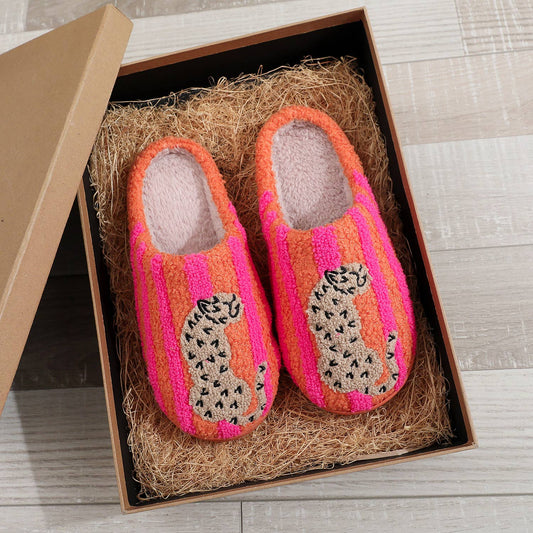 RETRO LEOPARD SLIPPERS