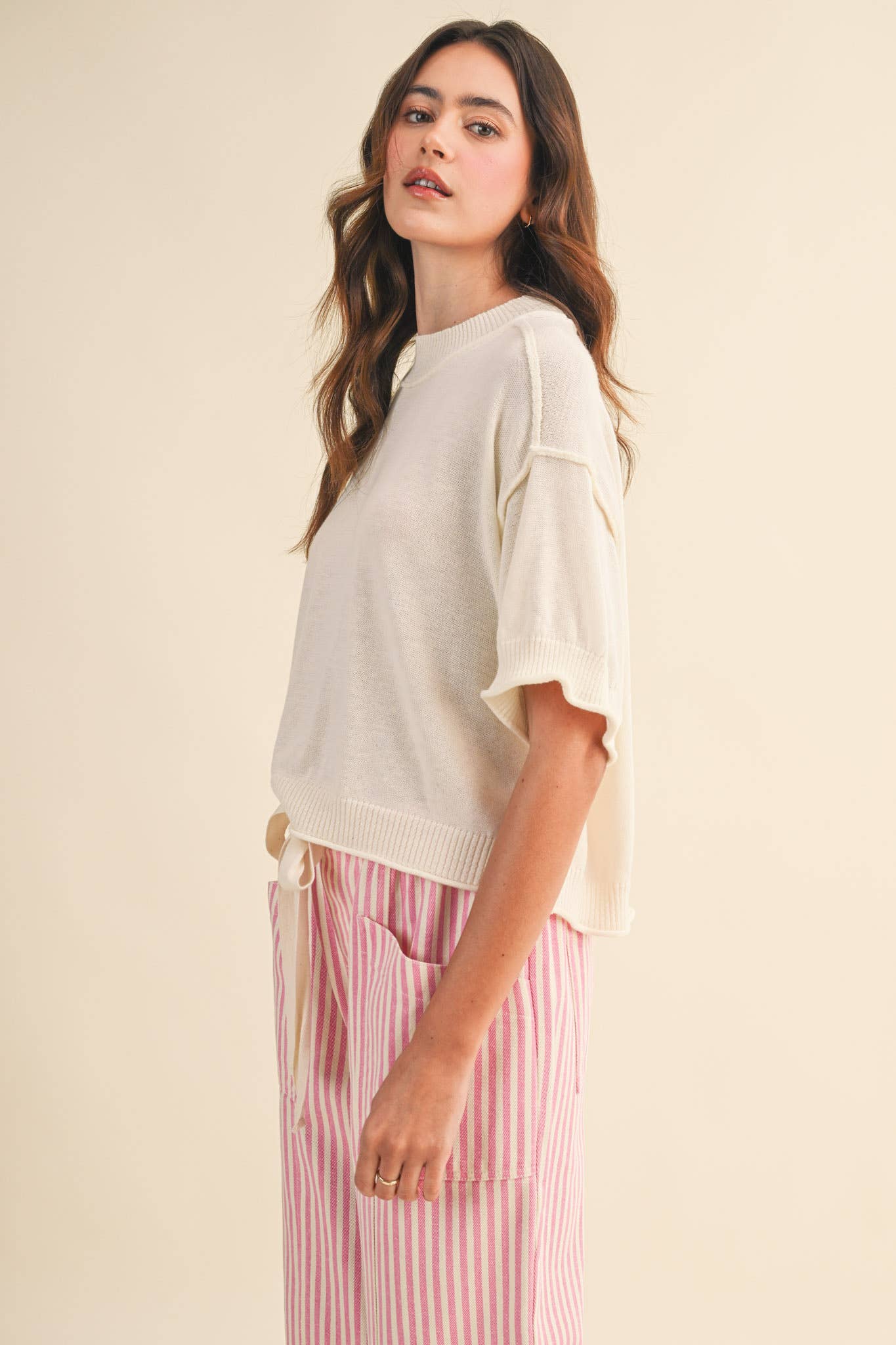 LIGHTWEIGHT KNIT MOCK NECK