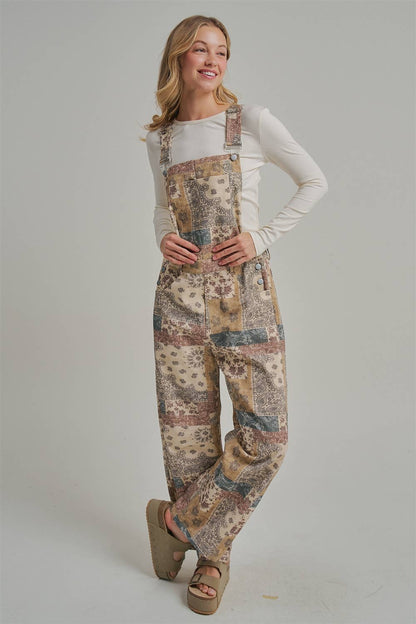 VINTAGE PATCHWORK OVERALLS