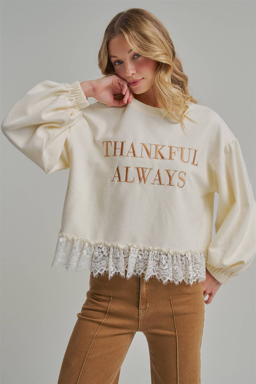THANKFUL ALWAYS SWEATER