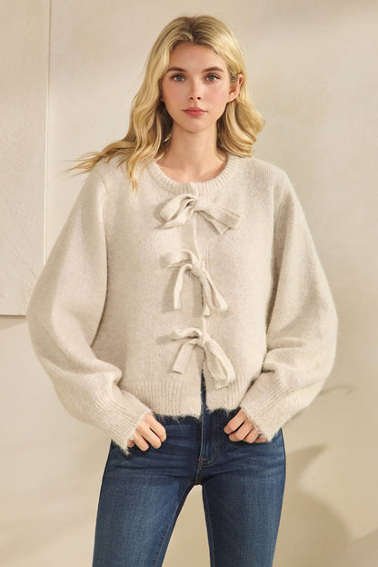 BOW CARDIGAN