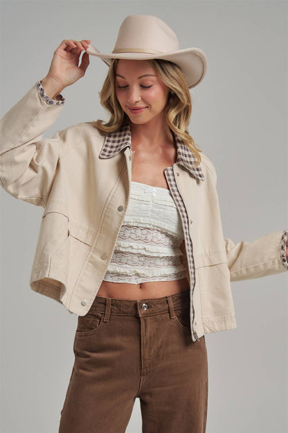 FALL GINGHAM JACKET