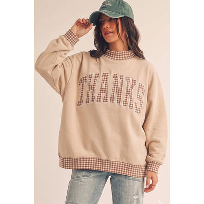 VINTAGE THANKS MOCKNECK