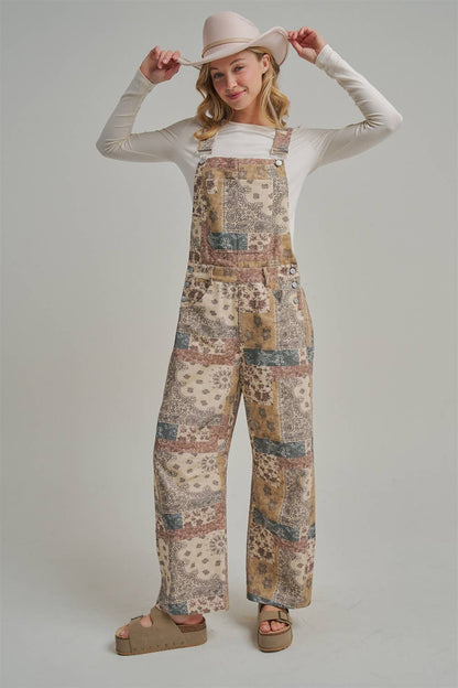 VINTAGE PATCHWORK OVERALLS