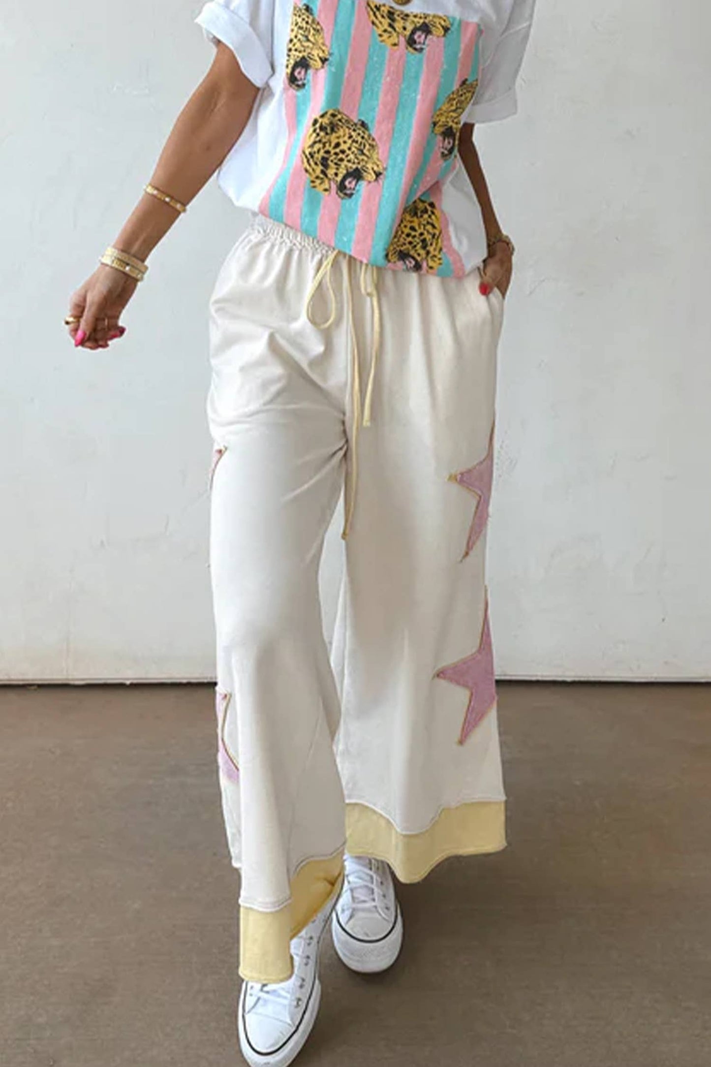 SUMMER STAR WIDE LEG PANTS