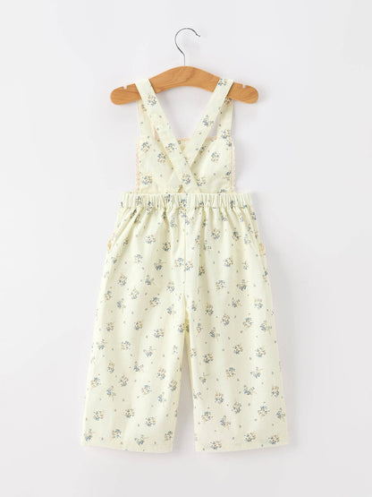LACE TRIM GIRLS JUMPSUIT