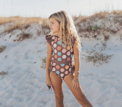 THE VINTAGE POLKA DOT SWIMSUIT