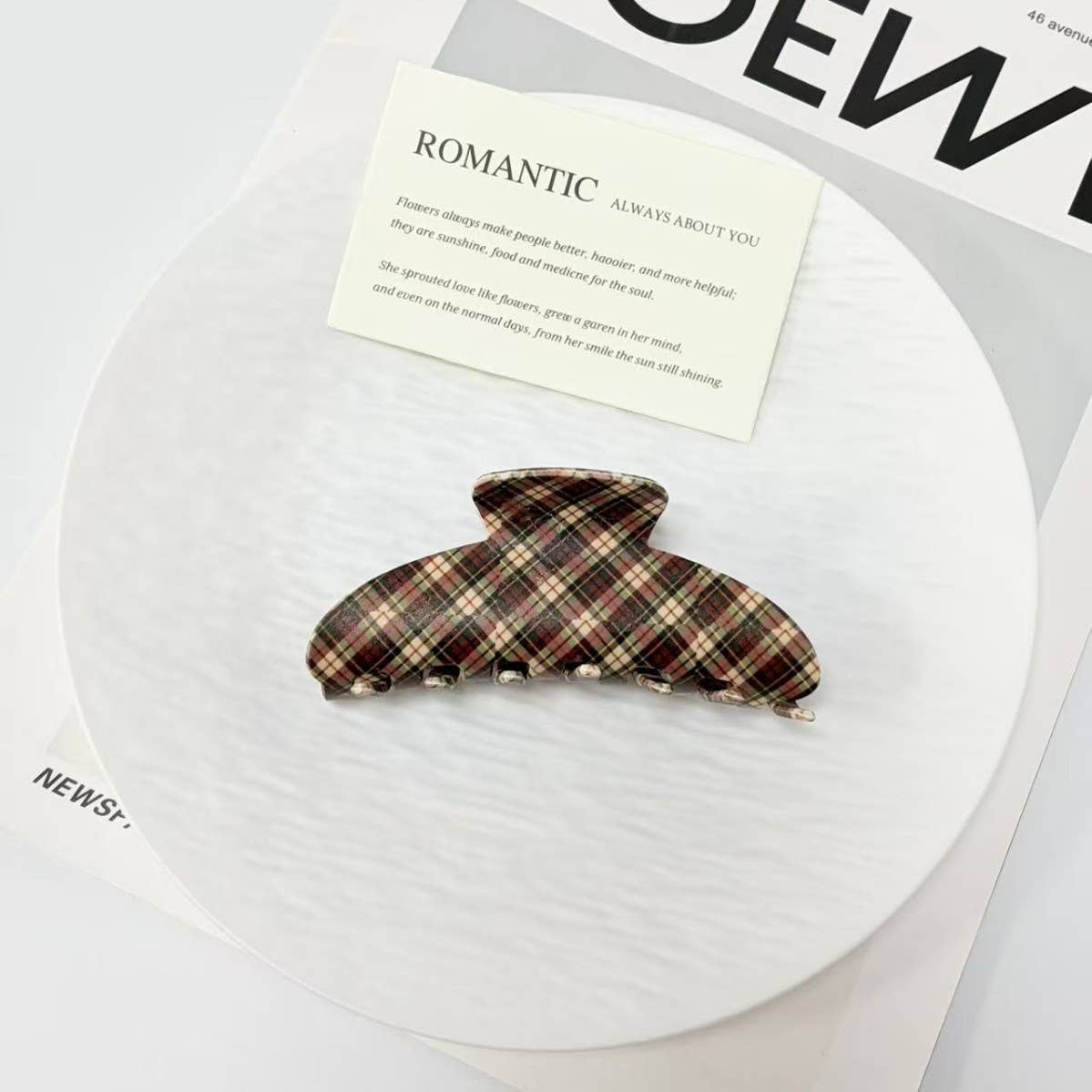 VINTAGE PLAID CLIPS