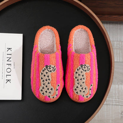 RETRO LEOPARD SLIPPERS