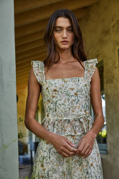 THE FLORAL RUFFLE TOP