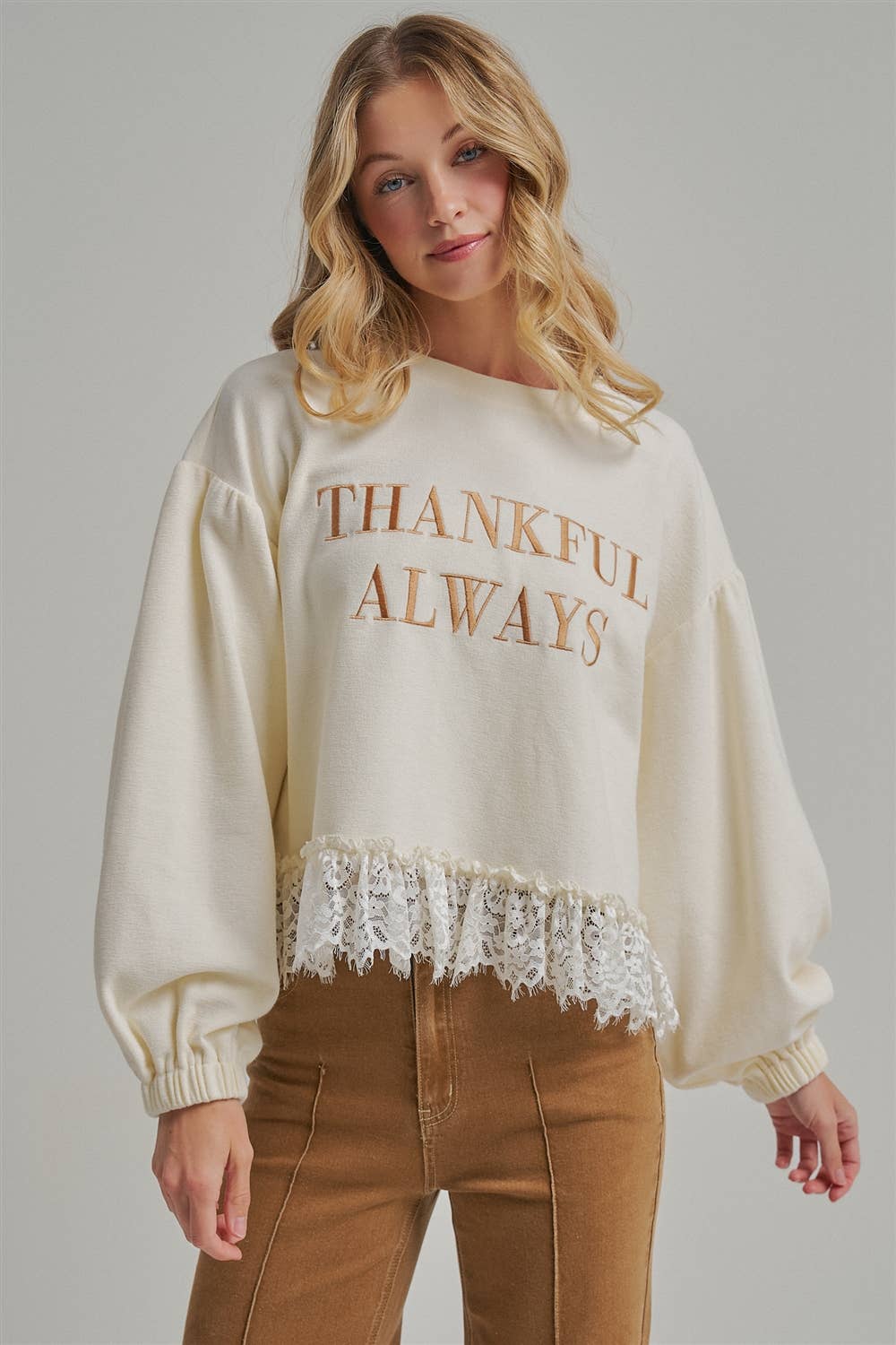 THANKFUL ALWAYS SWEATER