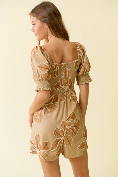 FLORAL BABYDOLL ROMPER