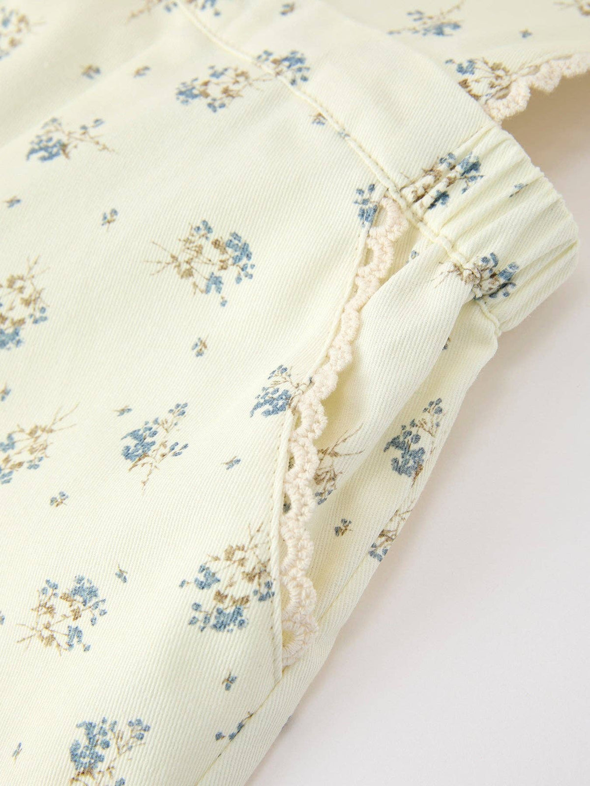 LACE TRIM GIRLS JUMPSUIT