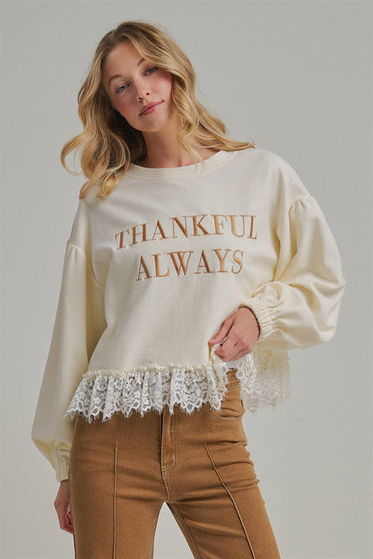 THANKFUL ALWAYS SWEATER