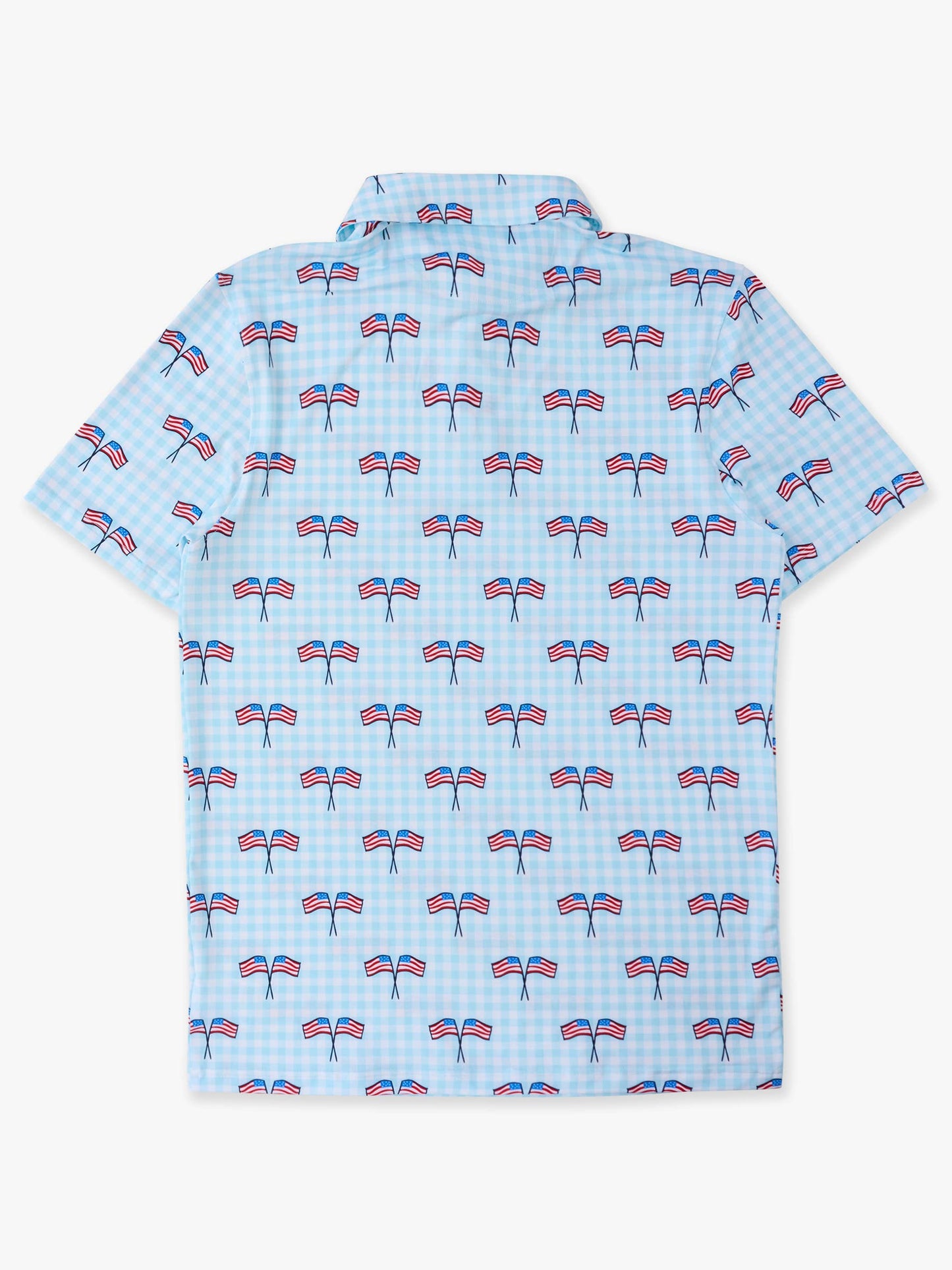 PATRIOTIC GINGHAM POLO