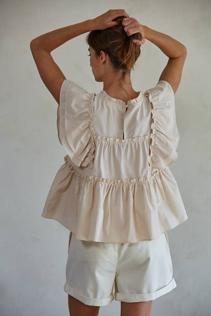 THE CUTEST RUFFLE BLOUSE