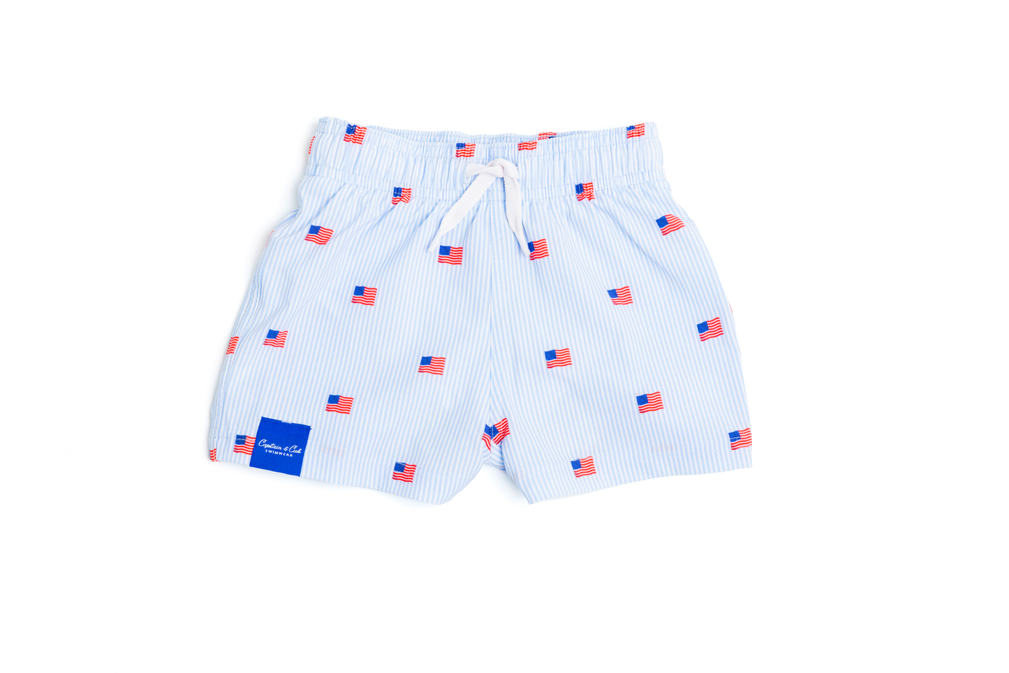 BABY BOY FLAG SWIM TRUNKS